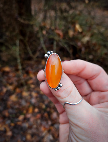 Carnelian Dot Ring