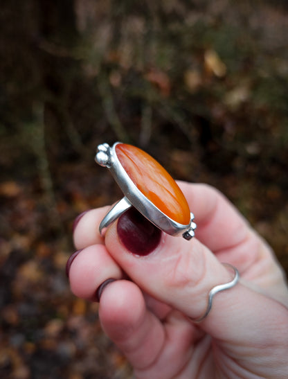 Carnelian Dot Ring